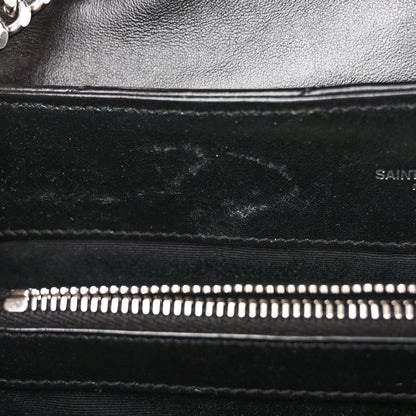 Saint Laurent Calfskin Y Quilted Monogram Medium Loulou Chain Satchel Black 10 of 12