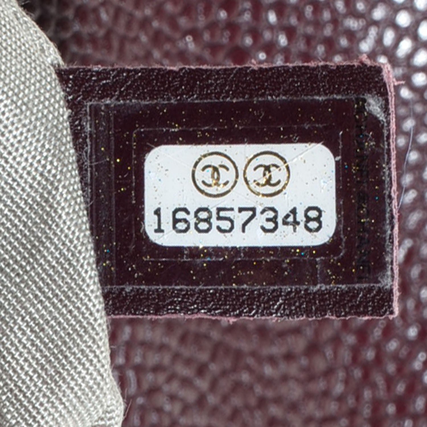 Chanel Caviar Half Moon Wallet On Chain WOC Bordeaux 7 of 7