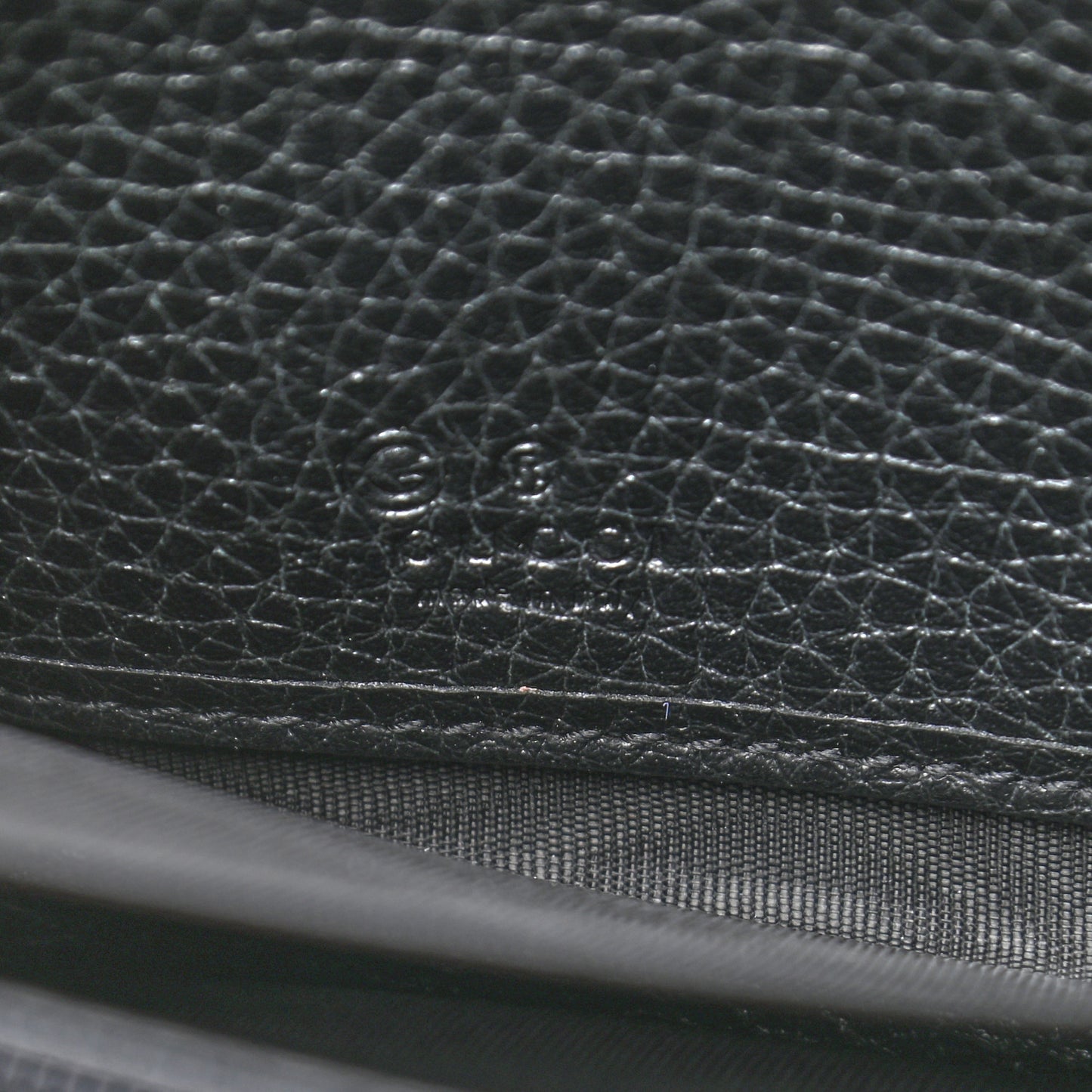 Pebbled Calfskin Soho Zip Around Wallet Black