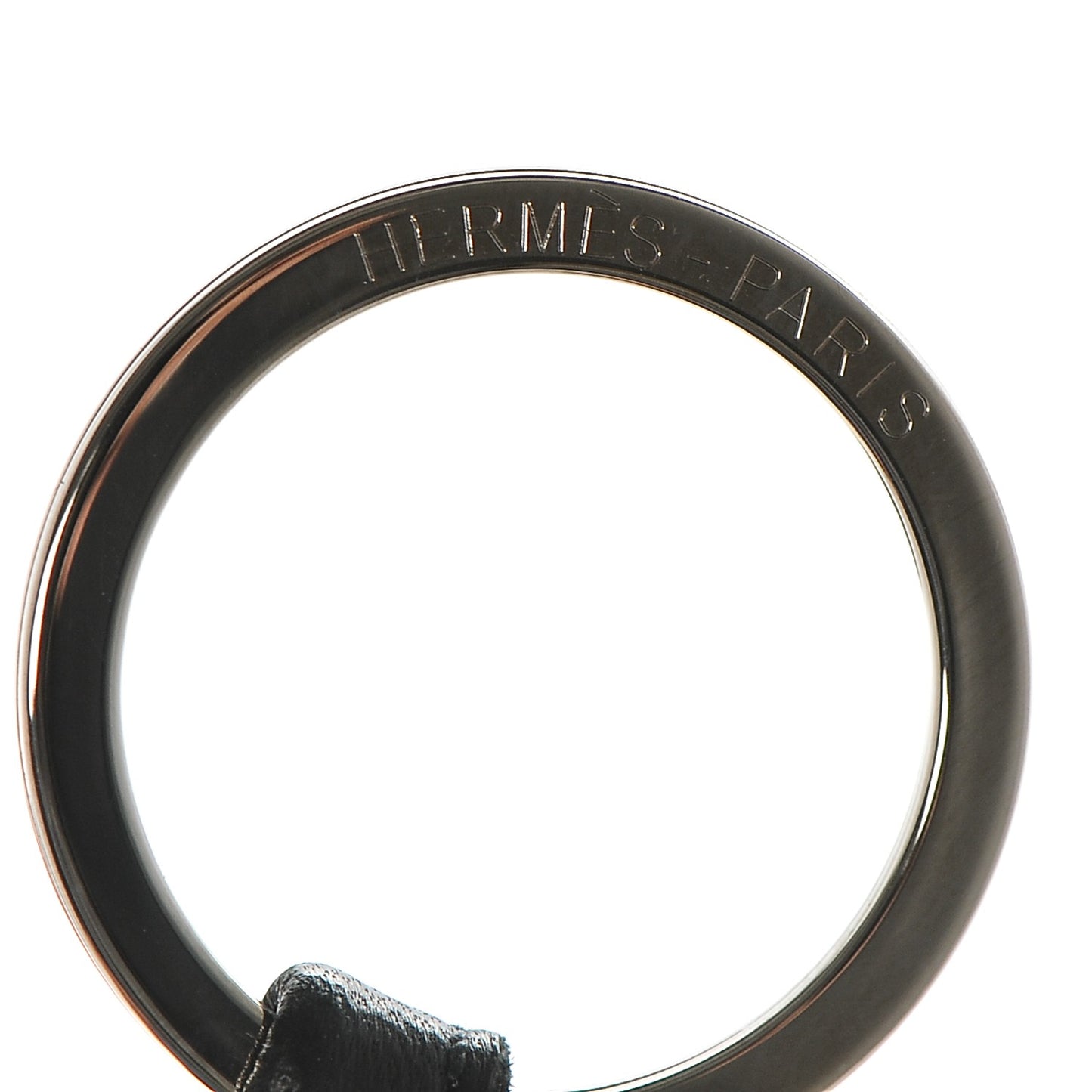 Lambskin Carmen Uno-Dos Key Holder Black Bleu Lin