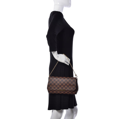 Louis Vuitton Damier Ebene Favorite MM 3 of 11