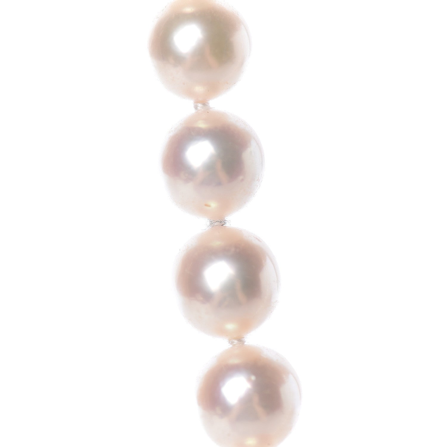 Mikimoto 18K Yellow Gold Akoya Pearl 6.5-7mm Strand Necklace 18" 7 of 9