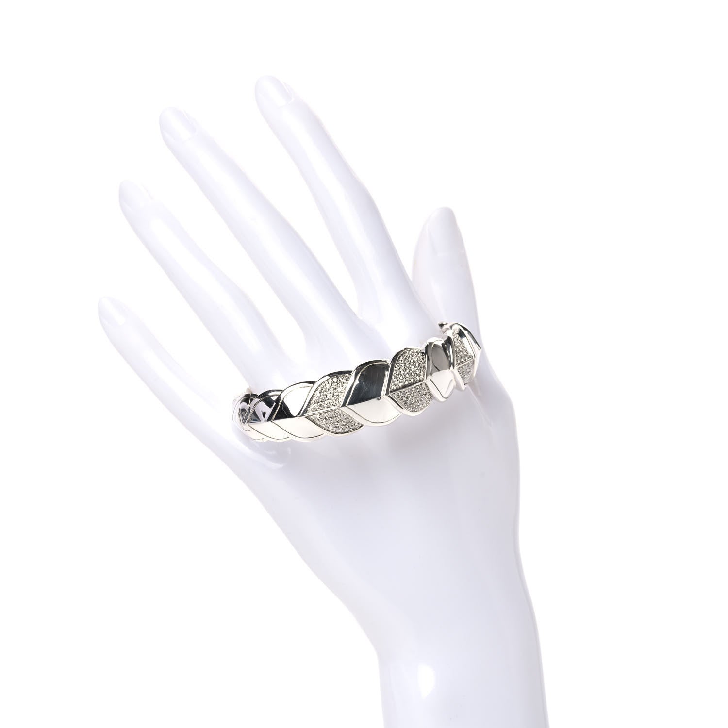 John Hardy Sterling Silver Diamond Legends Naga Cuff Bracelet 2 of 4