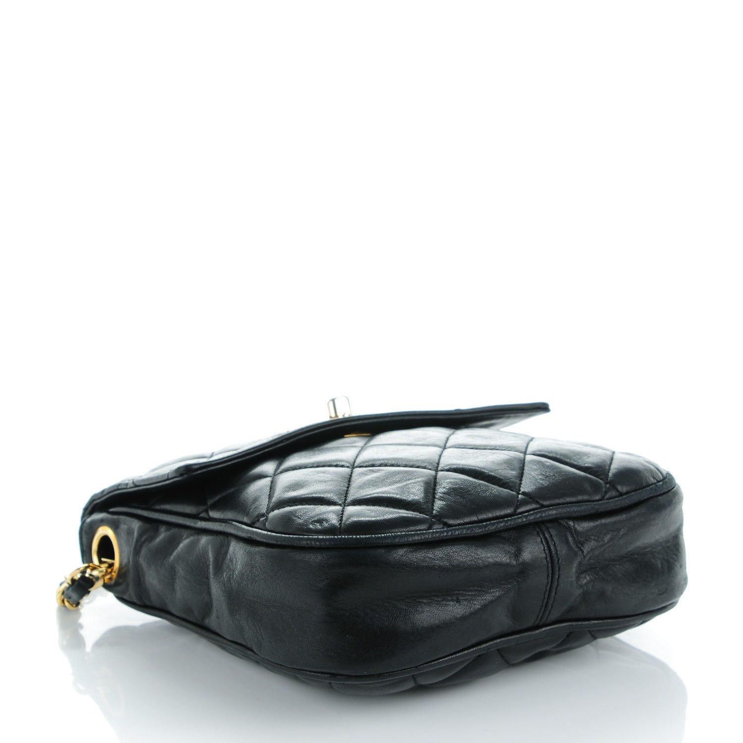Chanel Lambskin Quilted Flap Shoulder Bag Black 4 of 9