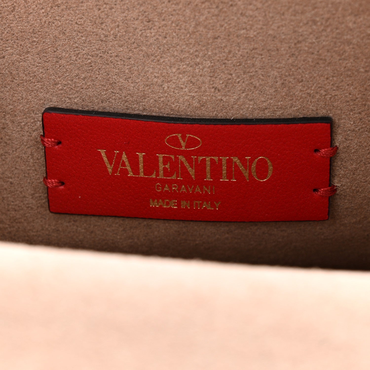 Valentino Garavani Pebbled Calfskin Rockstud Flap Wallet On Chain Poudre 6 of 9