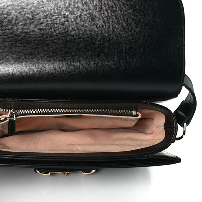 Gucci Azalea Calfskin Horsebit 1955 Shoulder Bag Black 7 of 7