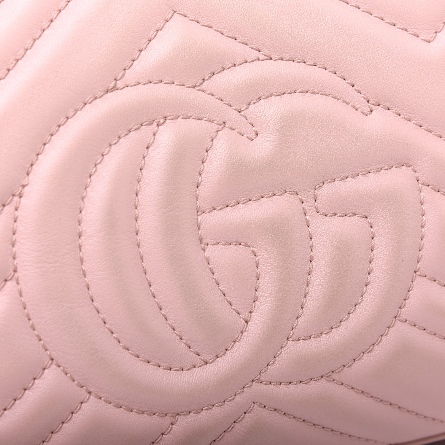 Gucci Calfskin Matelasse Small GG Marmont Chain Shoulder Bag Perfect Pink 12 of 18
