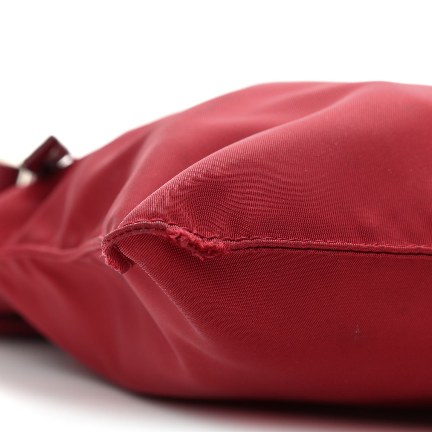 Nylon Flat Messenger Bag Cherry