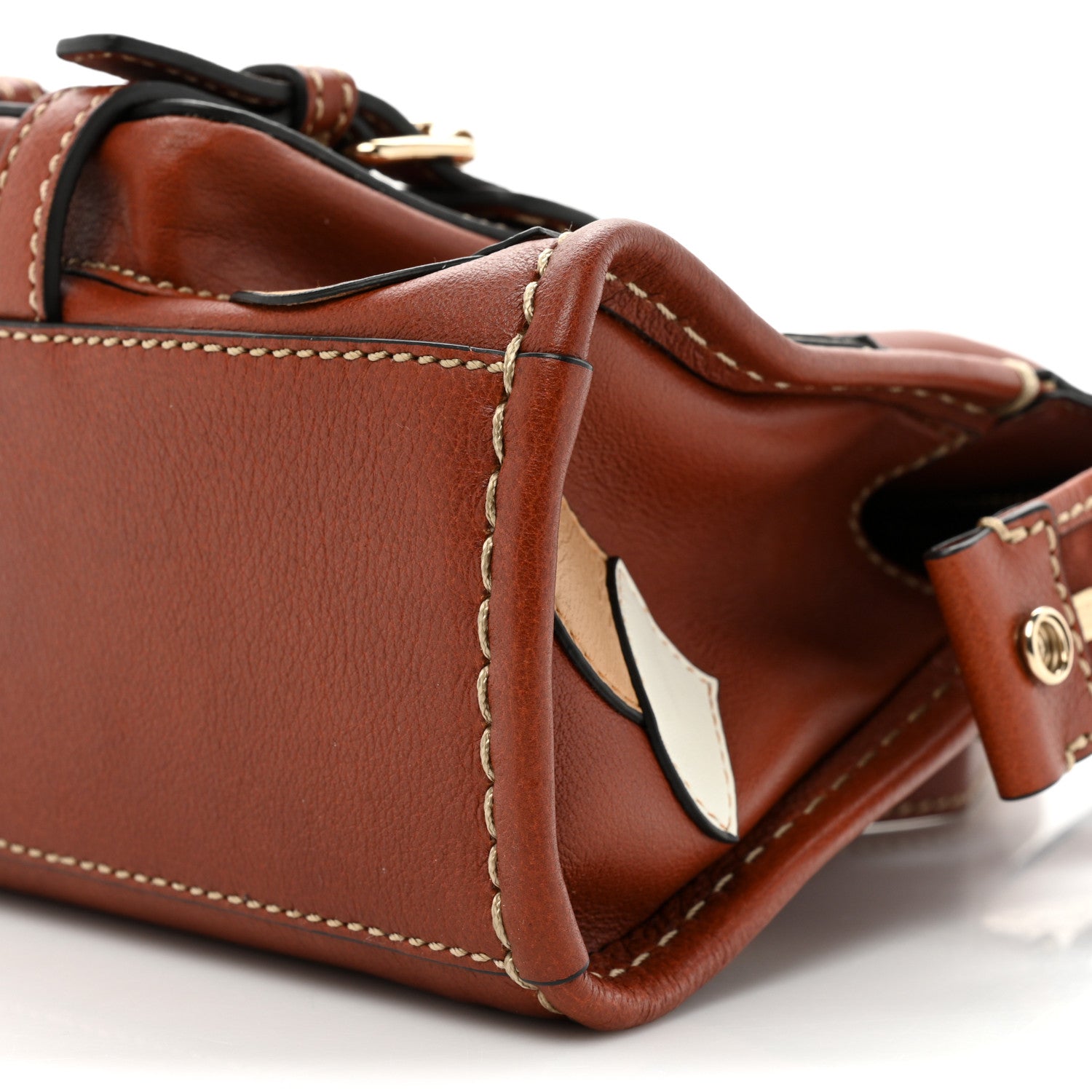 Chloe Buffalo Scallop Patchwork Mini Edith Sepia Brown 7 of 9