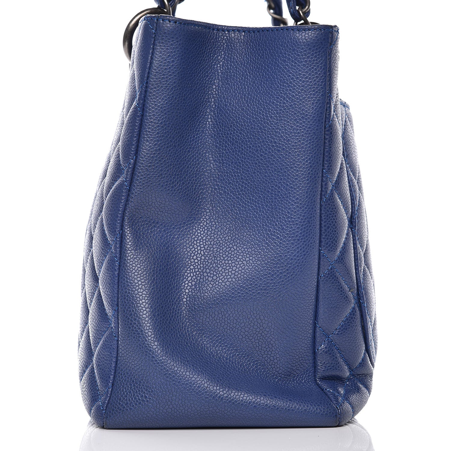 Chanel Caviar Quilted Grand Shopping Tote GST Dark Blue 12 of 12