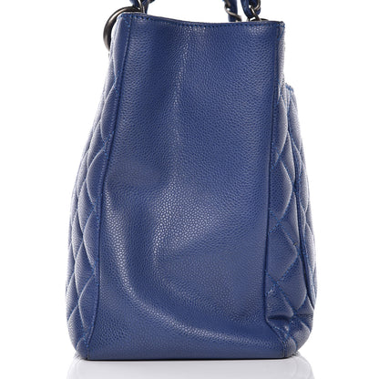 Chanel Caviar Quilted Grand Shopping Tote GST Dark Blue 12 of 12