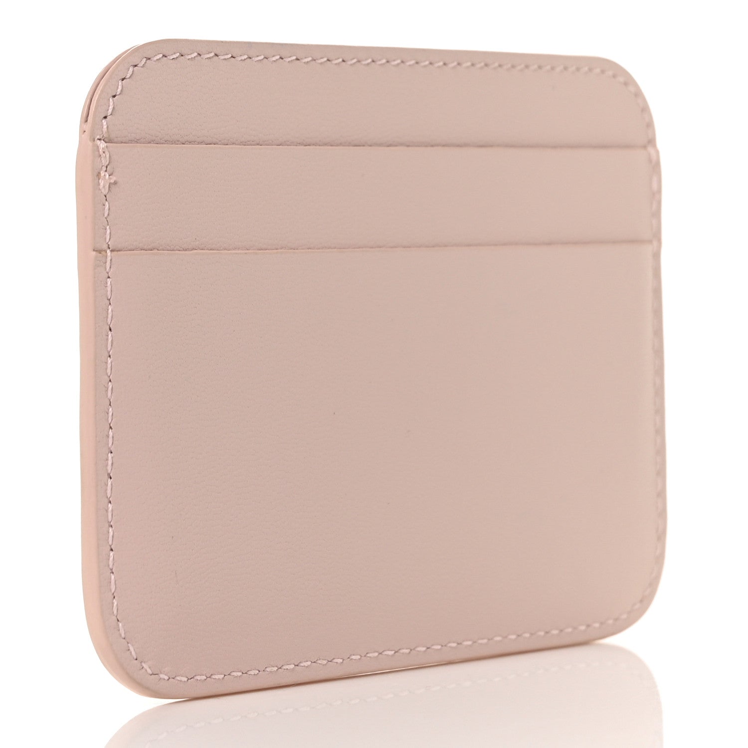 Balenciaga Flat Calfskin Logo Cash Rounded Card Holder Light Rose Black 3 of 10