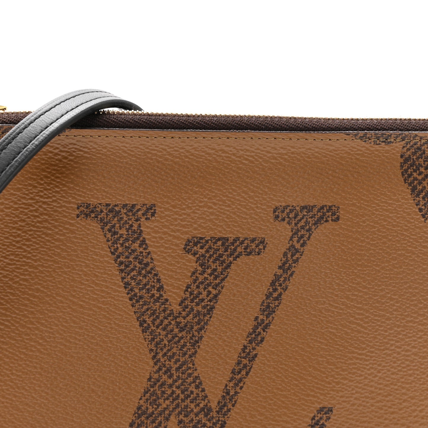 Reverse Monogram Giant Double Zip Pochette