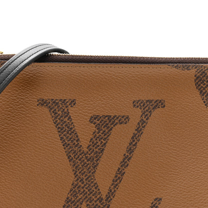 Louis Vuitton Reverse Monogram Giant Double Zip Pochette 8 of 12