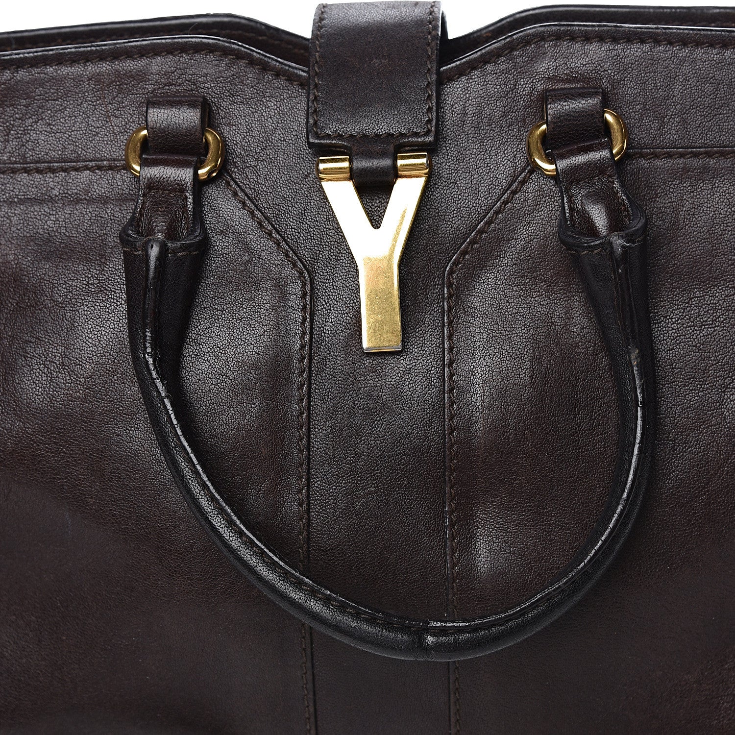 Saint Laurent Sheepskin Small Cabas ChYc Dark Brown 19 of 23