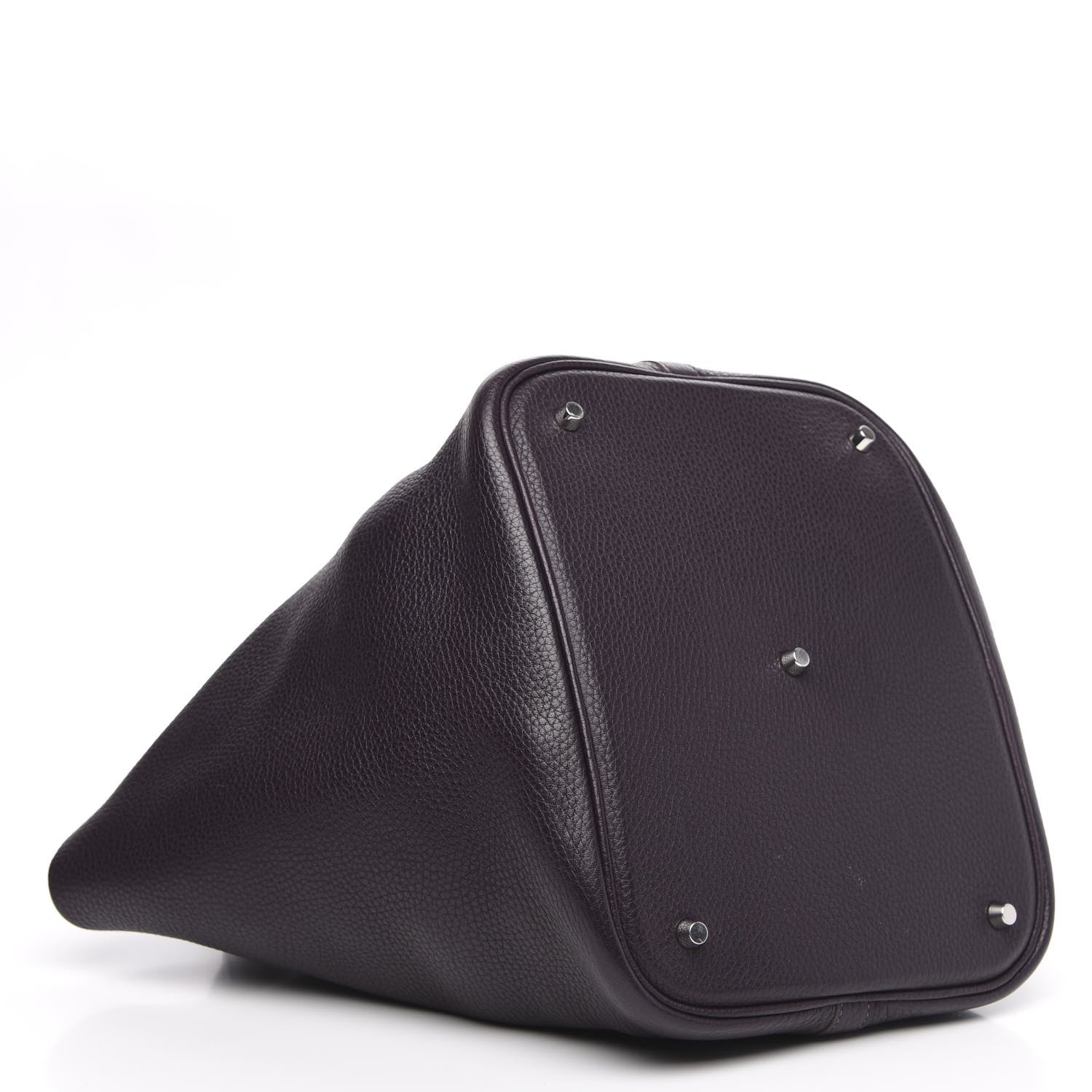 Hermes Taurillon Clemence Picotin Lock 26 GM Raisin 4 of 11