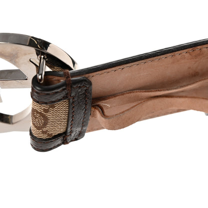 Gucci Monogram Interlocking G Belt 85 34 Dark Brown 10 of 11