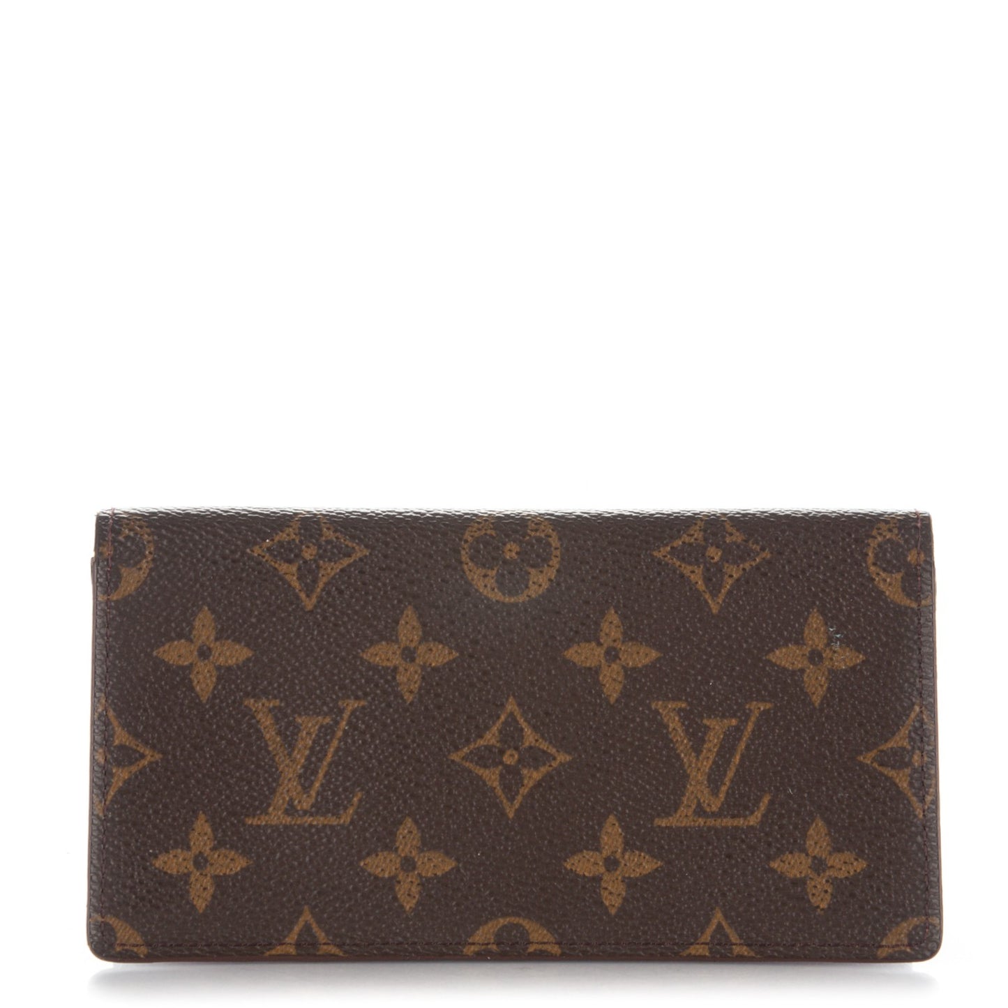 Monogram Simple Checkbook Holder Wallet Cover