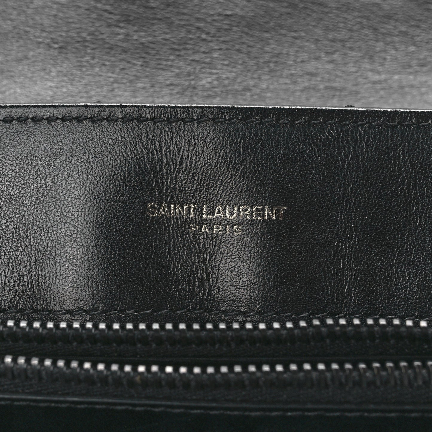 Calfskin Y Quilted Monogram Monochrome Medium Loulou Chain Satchel Black