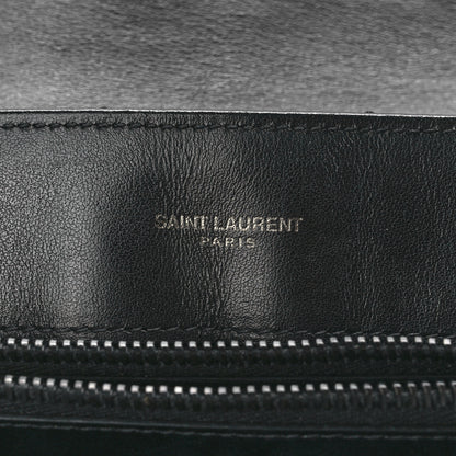 Saint Laurent Calfskin Y Quilted Monogram Monochrome Medium Loulou Chain Satchel Black 6 of 13