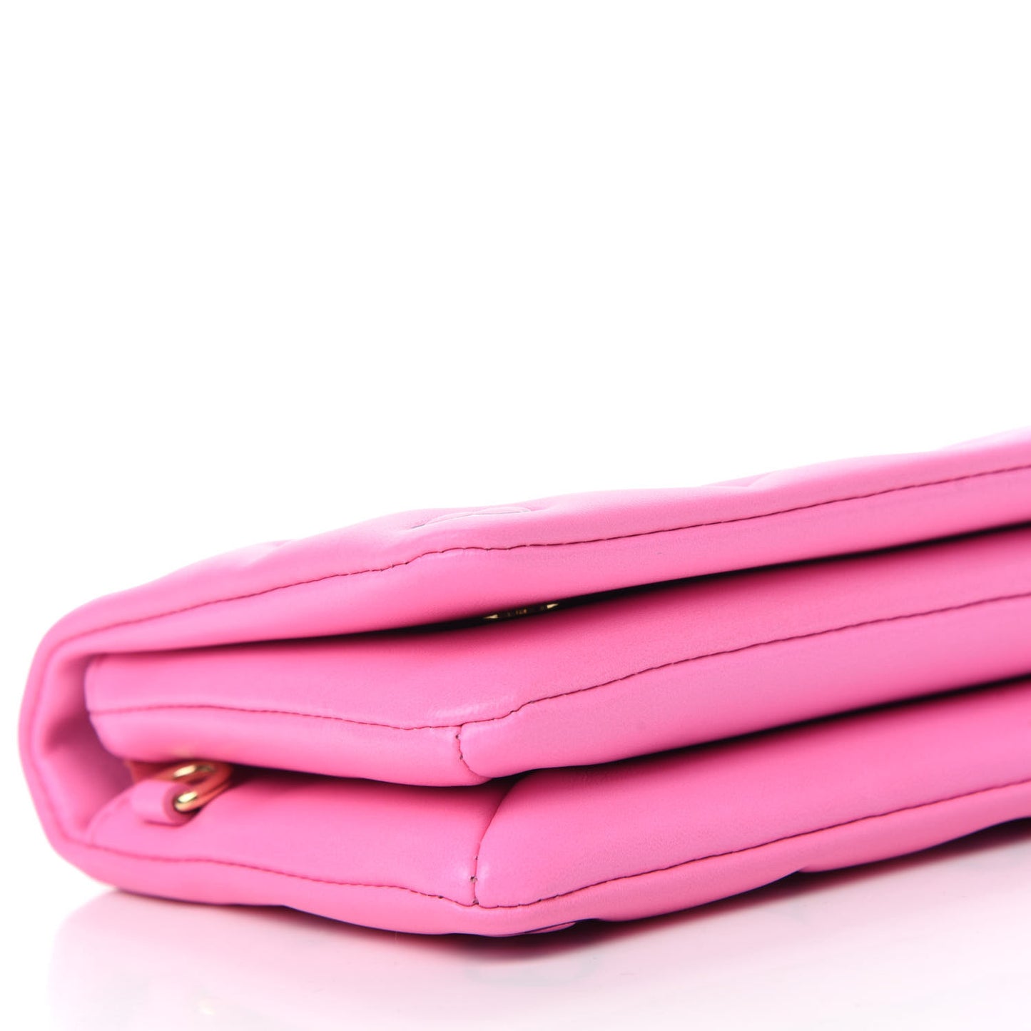 Lambskin Embossed Monogram Vuittamins Pochette Coussin Rose Violet