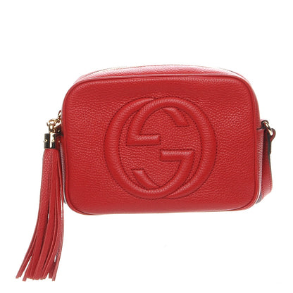 Gucci Pebbled Calfskin Small Soho Disco Bag Tabasco Red 1 of 7