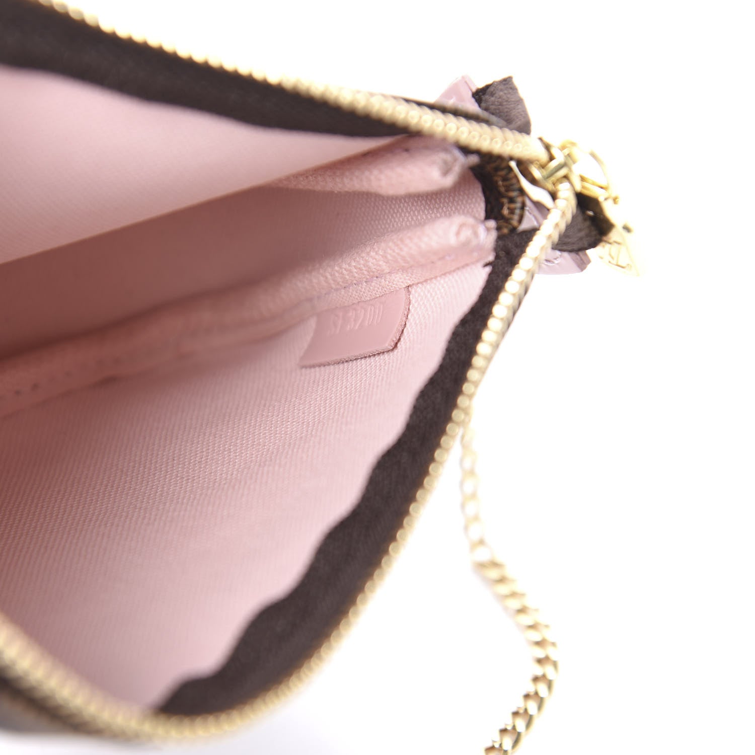 Louis Vuitton Damier Ebene 2020 Christmas Animation Big Wheel Mini Pochette Accessories Rose Ballerine 6 of 6