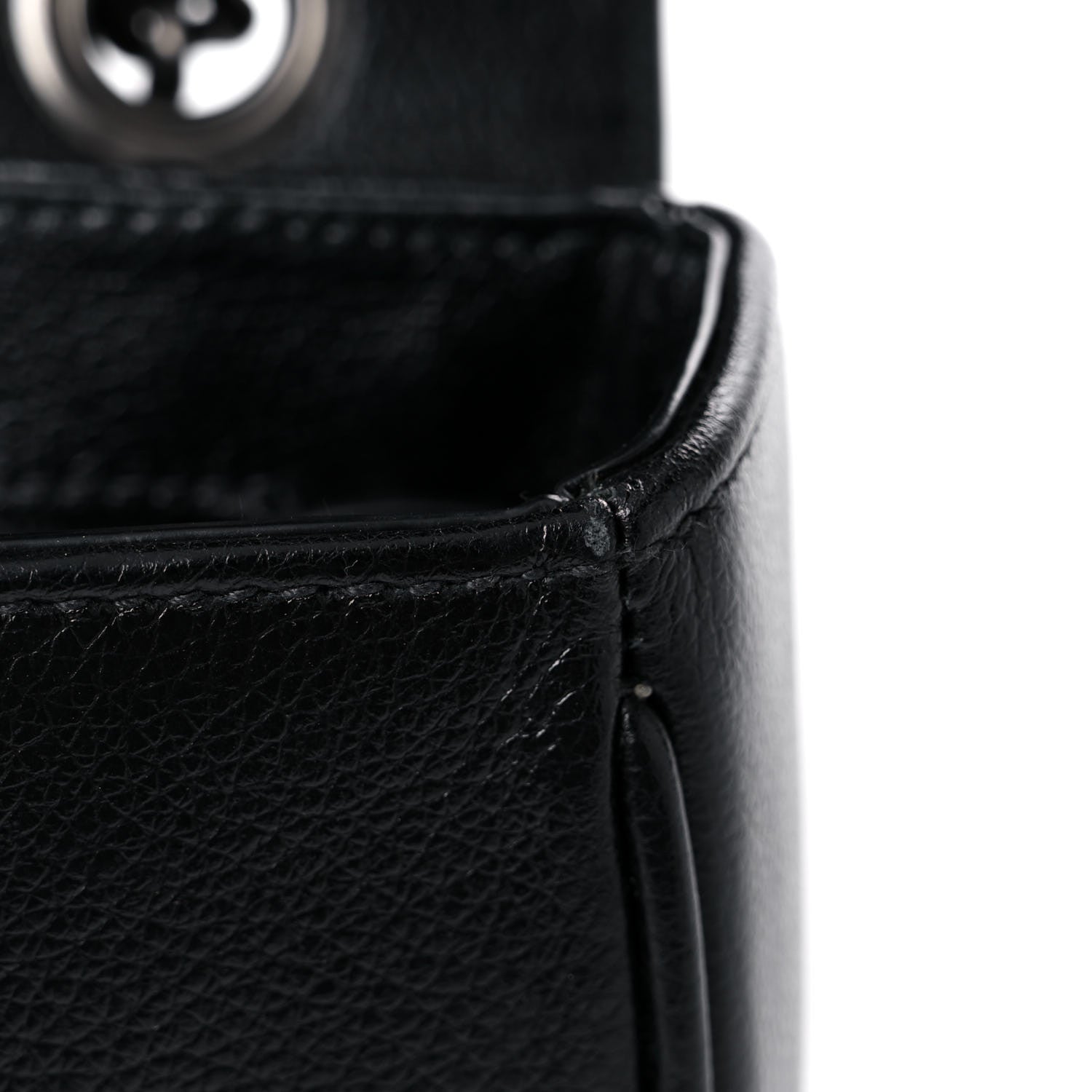 Prada Glace Calfskin Studded Crossbody Black 13 of 18