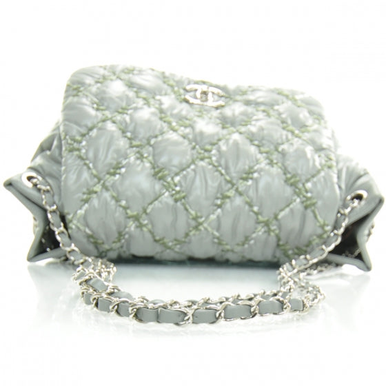 Nylon Quilted Tweed on Stitch Flap Gray