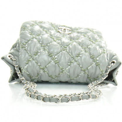 Chanel Nylon Quilted Tweed on Stitch Flap Gray 5 of 12