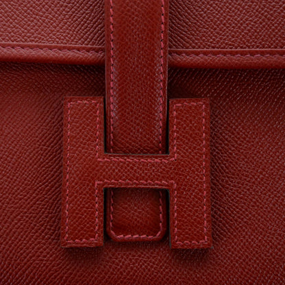 Hermes Epsom Jige Elan 29 Clutch Vermillion 9 of 9