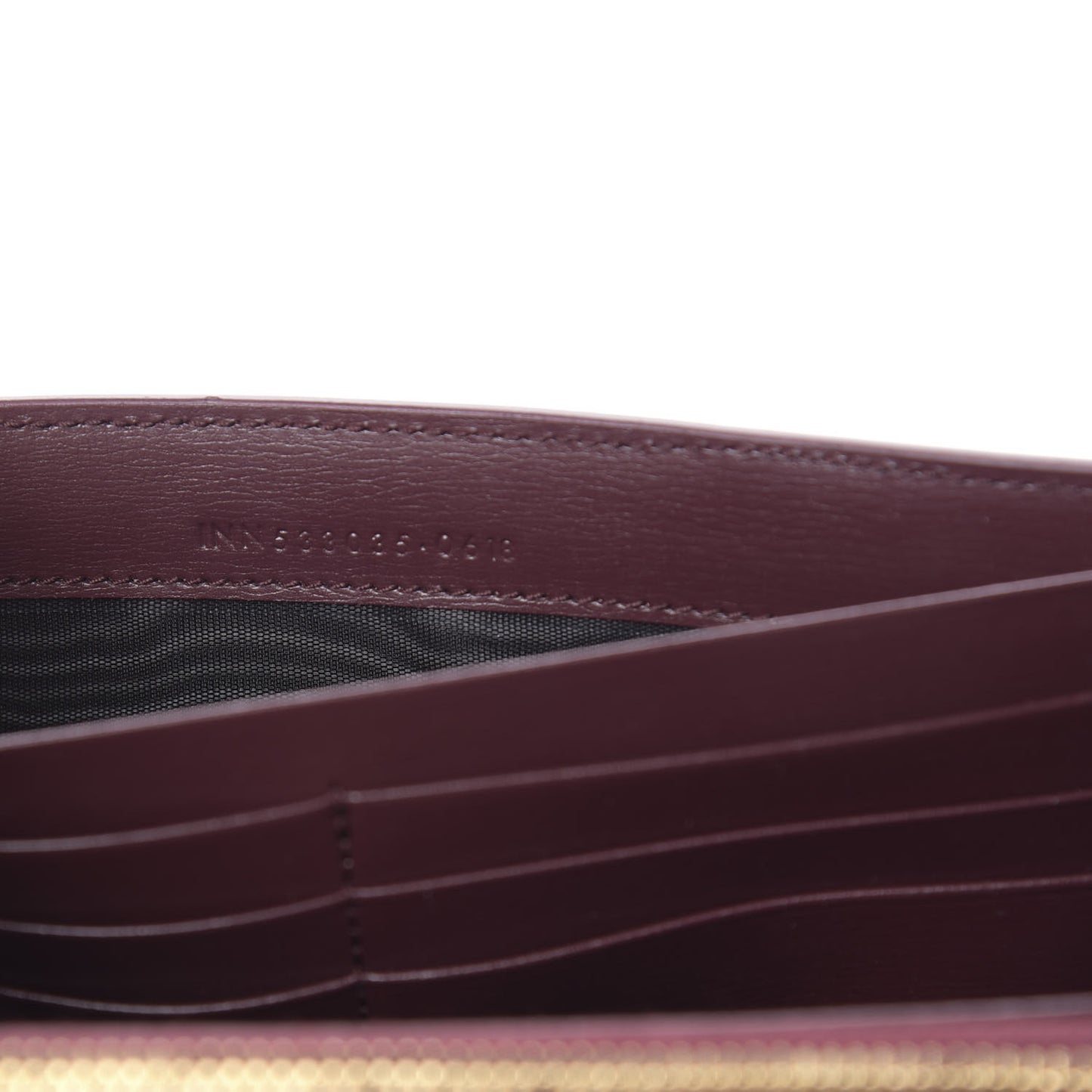 Calfskin Bellechasse Flap Clutch Wallet Rouge Legion