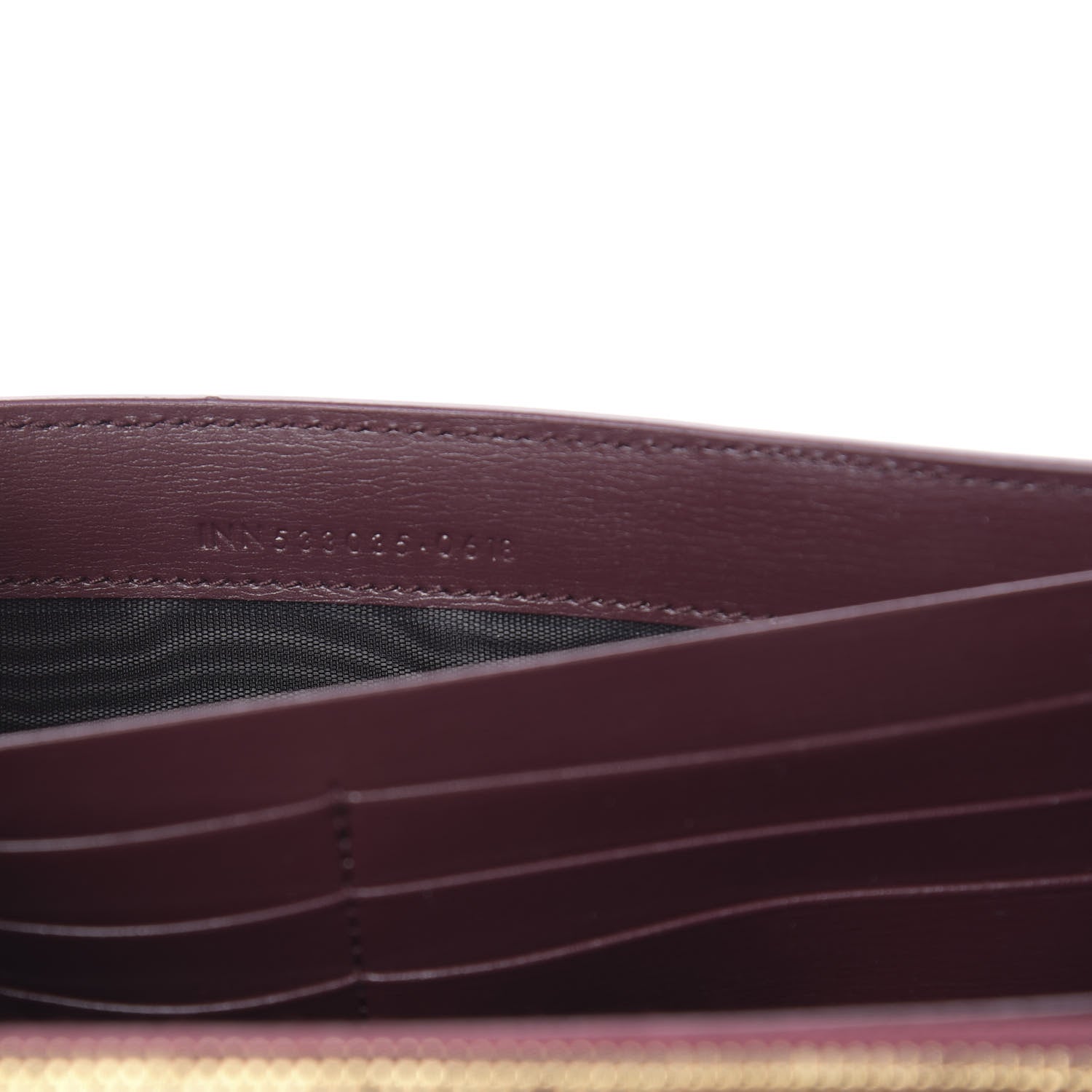 Saint Laurent Calfskin Bellechasse Flap Clutch Wallet Rouge Legion 7 of 8