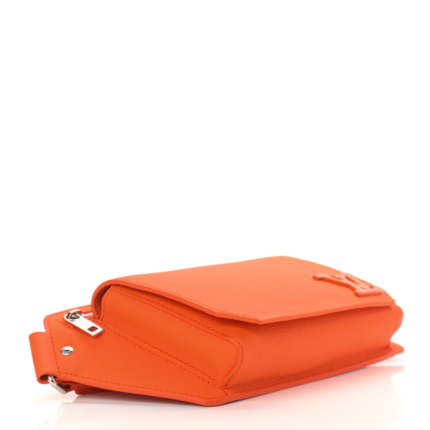 Louis Vuitton Grained Calfskin Aerogram New Sling Orange 4 of 10