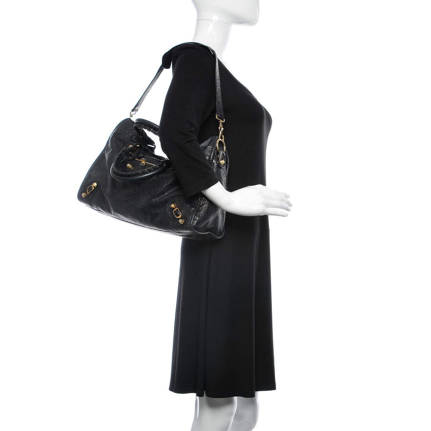 Agneau Giant 12 Gold Hardware City Black