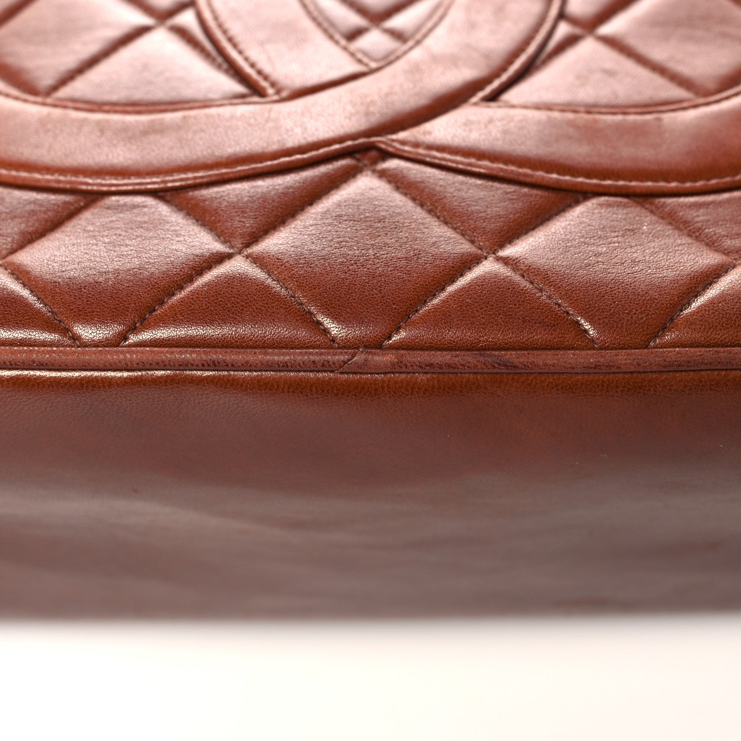 Chanel Lambskin Quilted Medallion Tote Brown 26 of 26