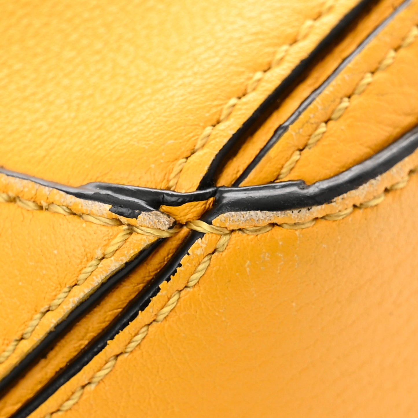 Grained Calfskin Small Puzzle Bag Narcisus Yellow