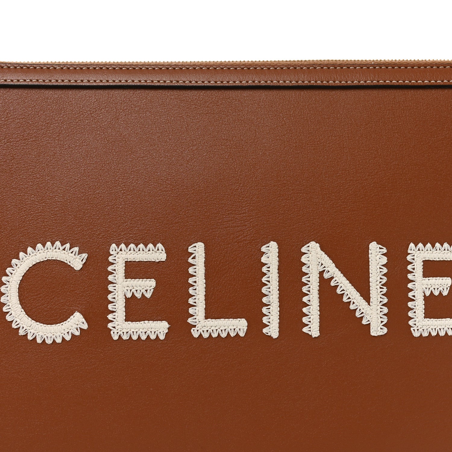 Celine Smooth Calfskin Small Pouch With Strap Tan 7 of 9