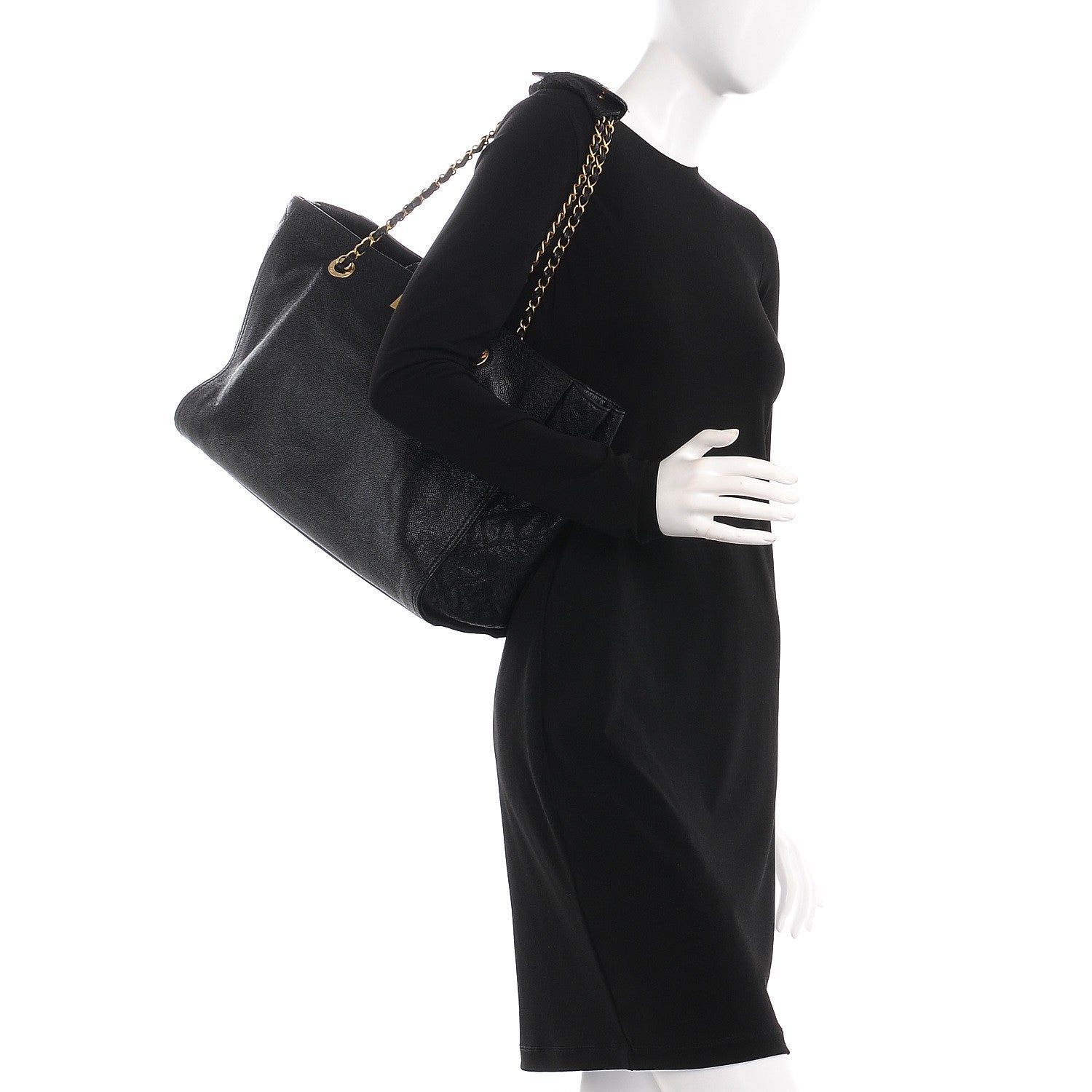 Chanel Caviar Large Edy Reissue Tote Black 2 of 7