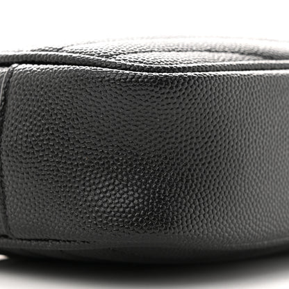 Saint Laurent Grain De Poudre Matelasse Monogram Mini Lou Camera Bag Black 9 of 10
