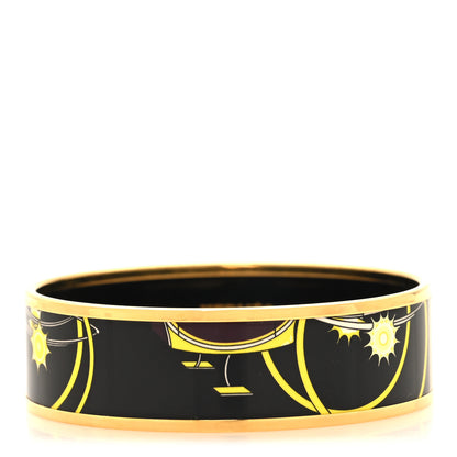 Hermes Enamel Printed Wide Bracelet 62 1 of 5