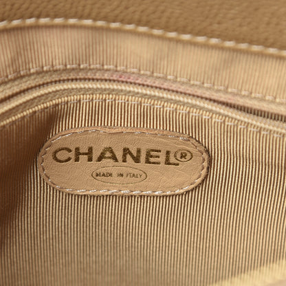 Chanel Caviar Flap Shoulder Bag Beige 6 of 11