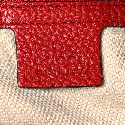Gucci Pebbled Calfskin Large Soho Hobo Tabasco Red 6 of 10