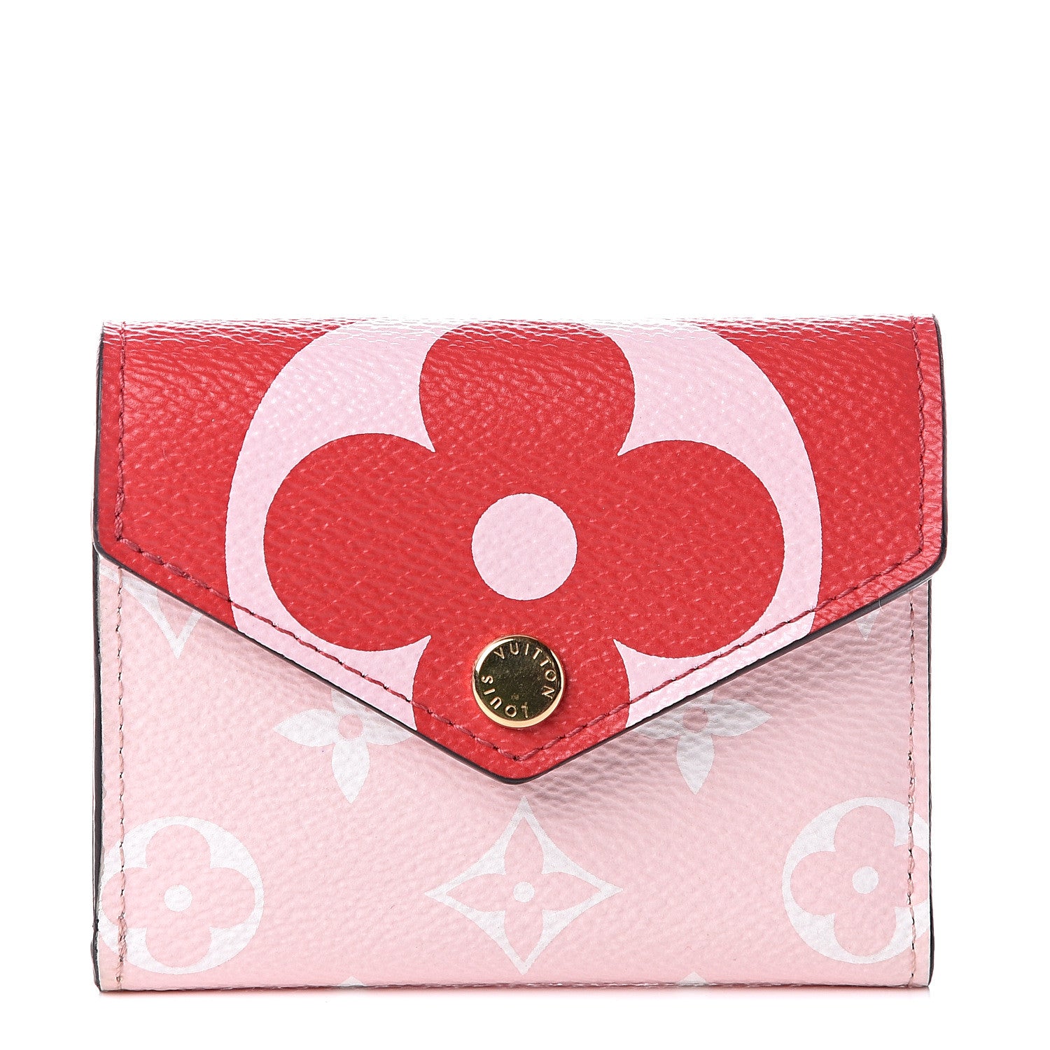 Louis Vuitton Monogram Giant Zoe Wallet Rouge Rose 1 of 10