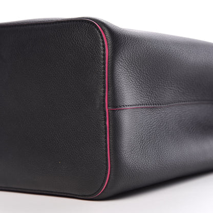 Louis Vuitton Calfskin Lockme Bucket Black 9 of 9