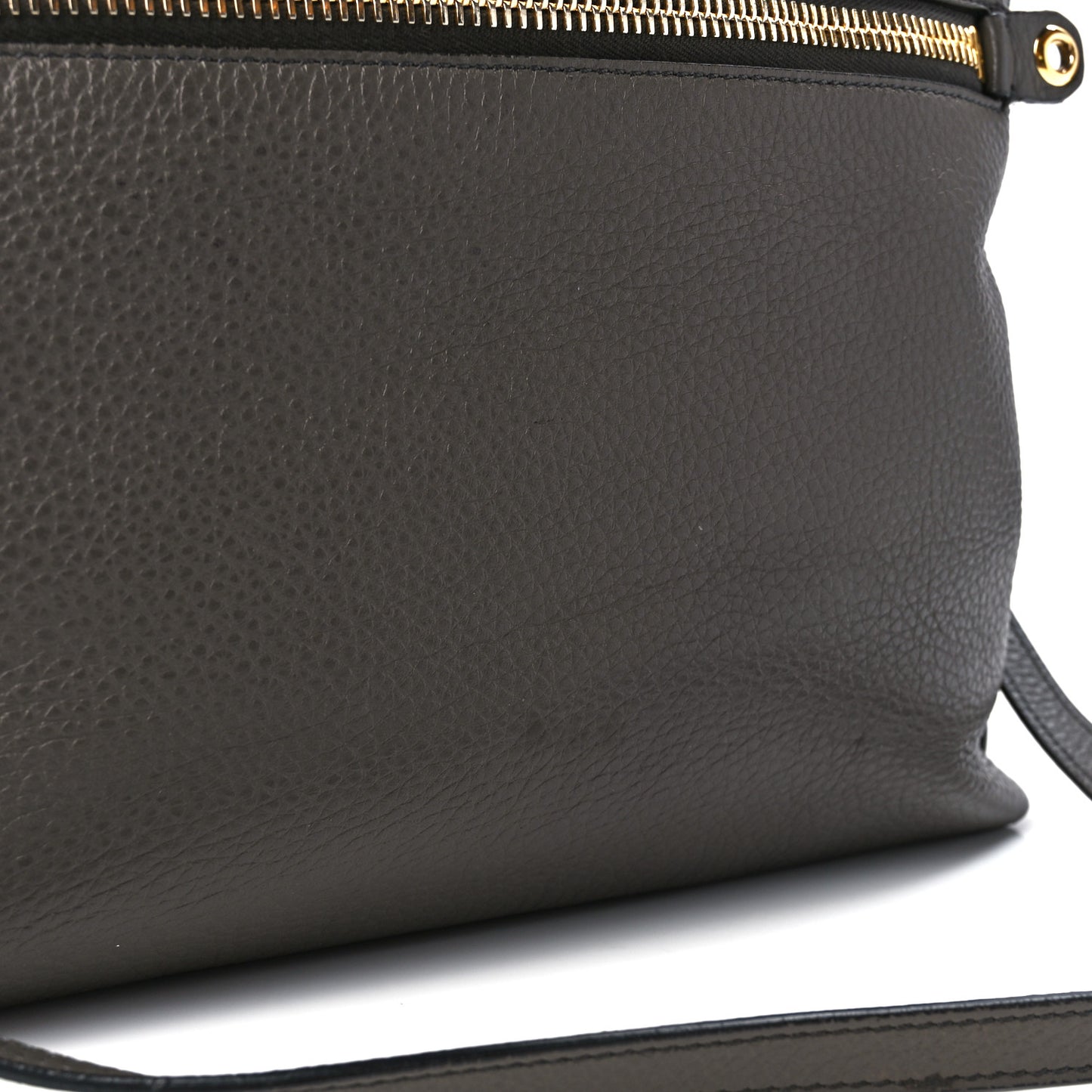 Grained Calfskin Alix Padlock Zip Tote Graphite