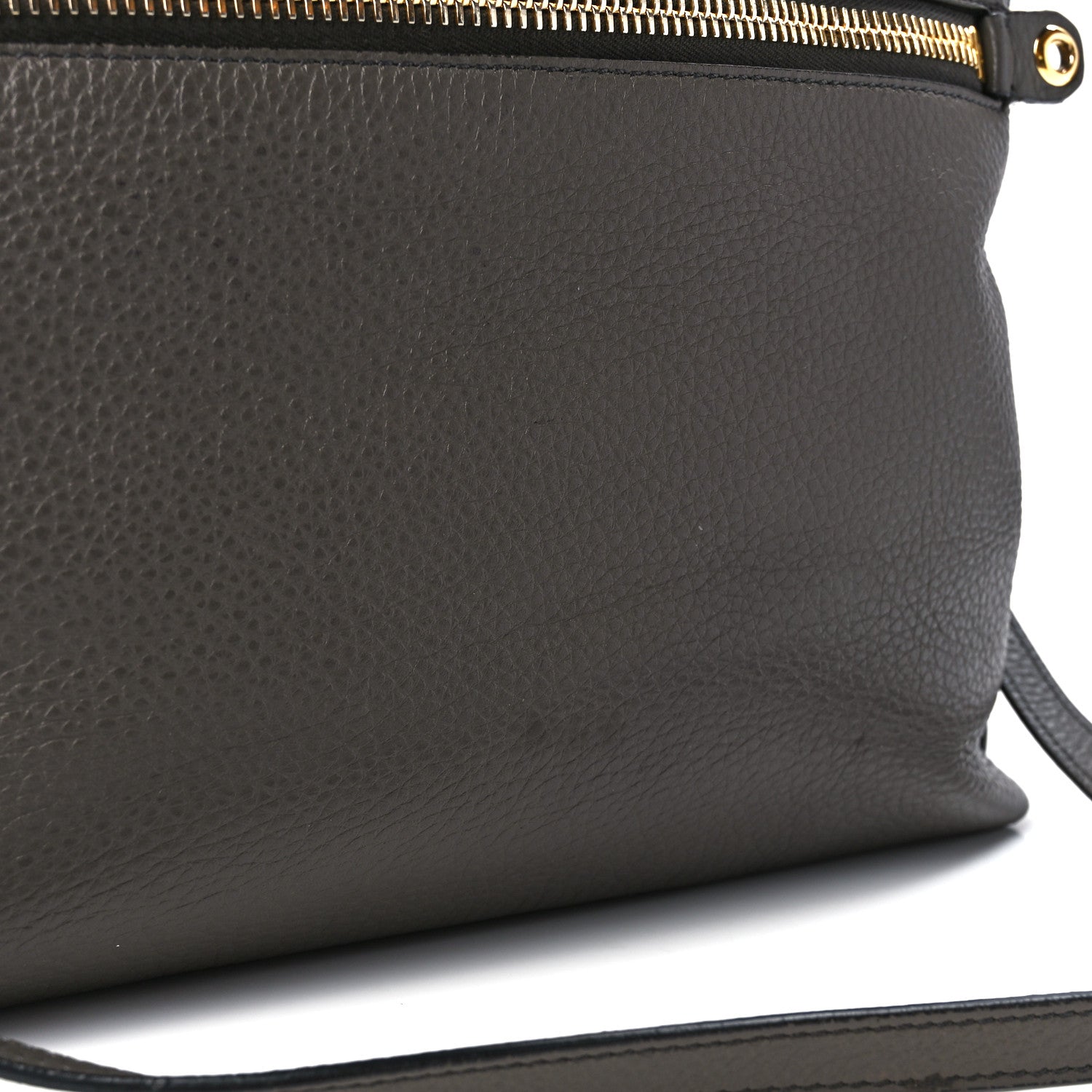 Tom Ford Grained Calfskin Alix Padlock Zip Tote Graphite 16 of 16
