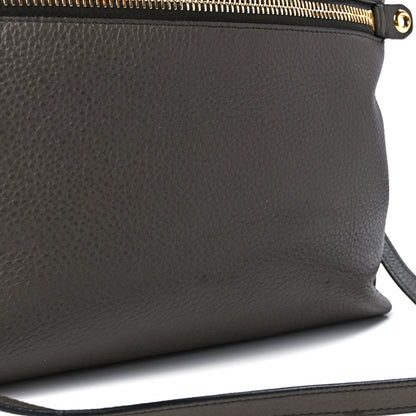 Tom Ford Grained Calfskin Alix Padlock Zip Tote Graphite 16 of 16