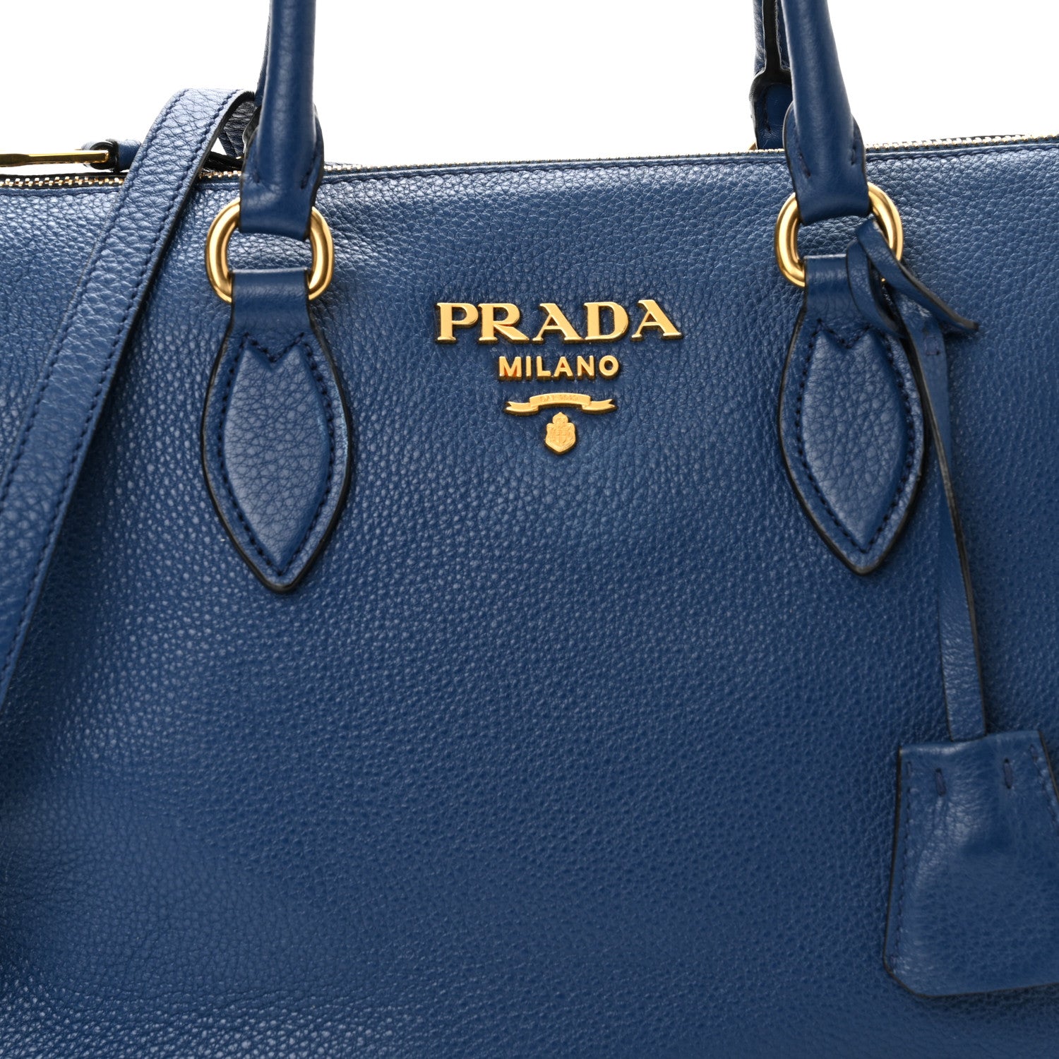 Prada Vitello Phenix Bauletto Bluette 8 of 12