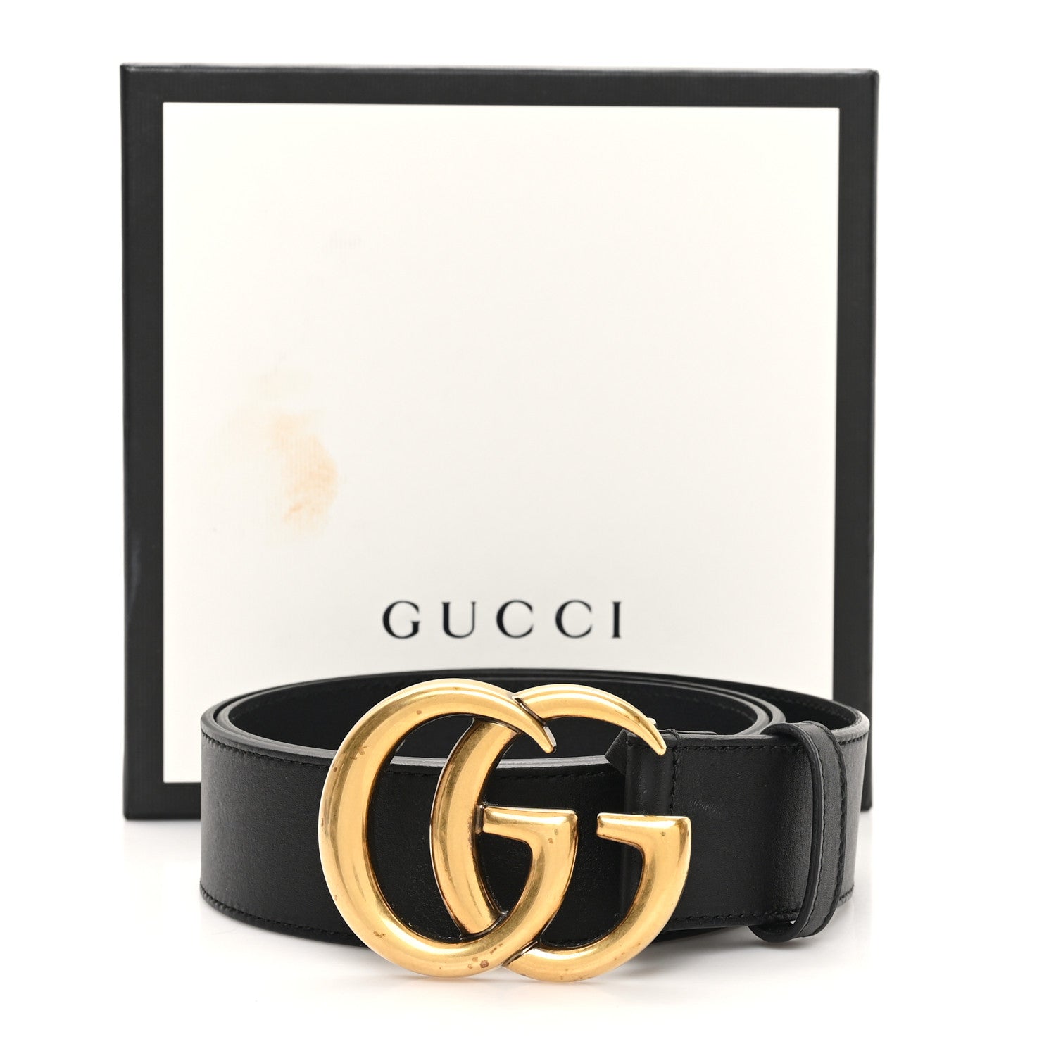 Gucci Calfskin Double G 40mm Belt 90 36 Black 5 of 5